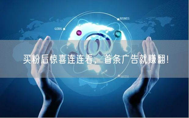买粉后惊喜连连看，首条广告就赚翻！