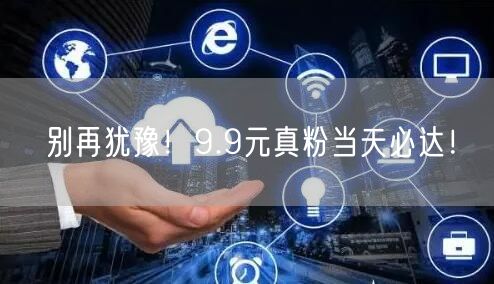 别再犹豫！9.9元真粉当天必达！