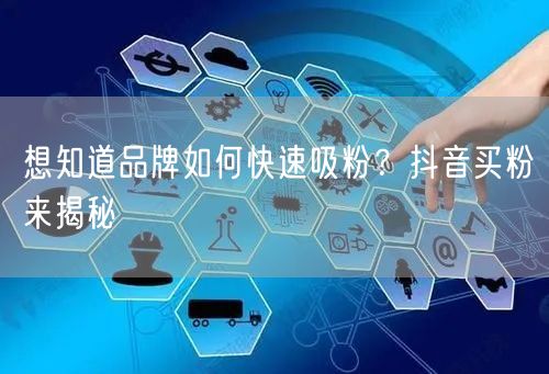 想知道品牌如何快速吸粉？抖音买粉来揭秘
