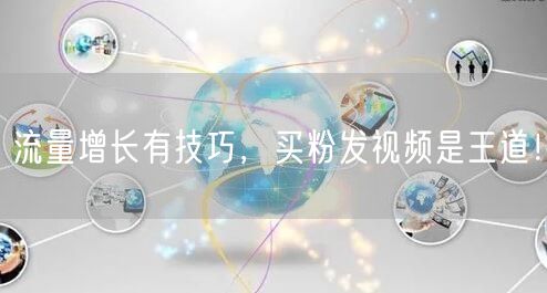流量增长有技巧，买粉发视频是王道！