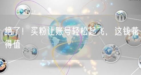 绝了！买粉让账号轻松起飞，这钱花得值