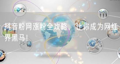 抖音粉网涨粉全攻略，让你成为网红界黑马！